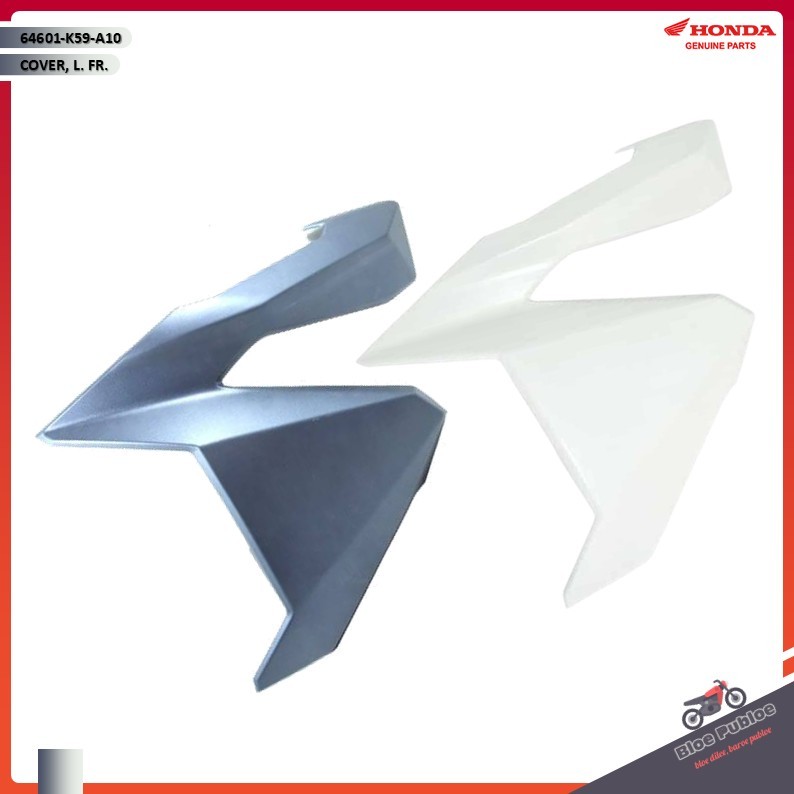 Cover Depan Kiri Honda Vario 150/125 eSP/64601K59A10MIB-64601K59A10PFW/COVER, L. FR. MAT ION BLUE ME