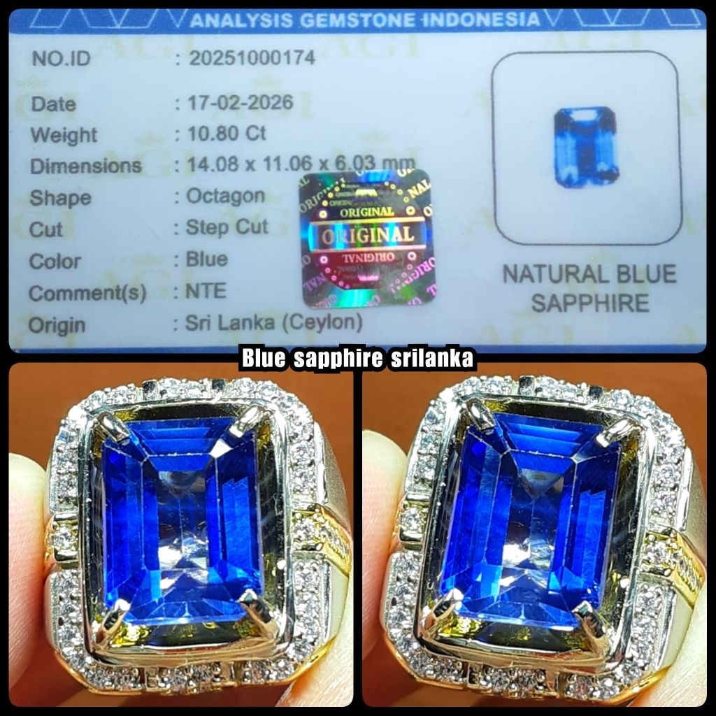 royall blue sapphire srilanka jumbo HQ ( NTE YA )