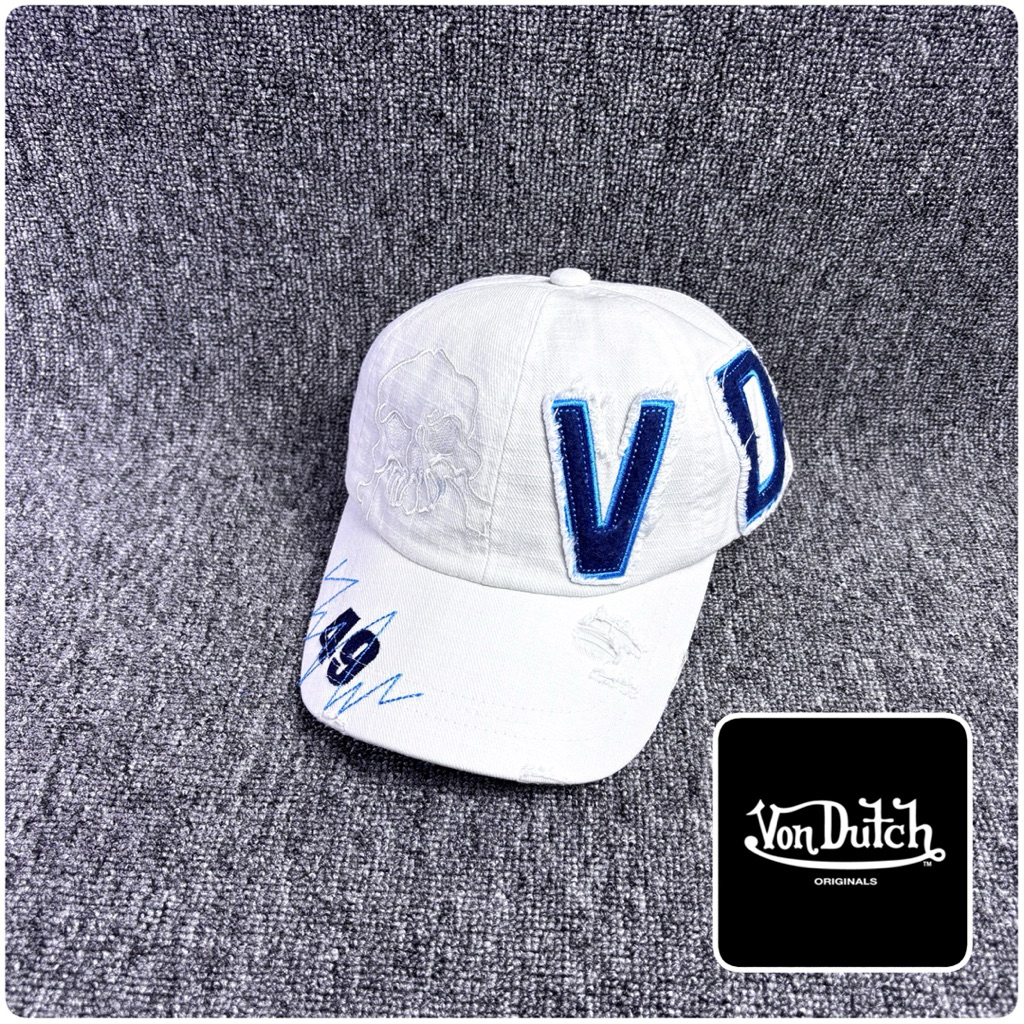 Topi Vondutch Art Skull Cap Second Preloved Original 293
