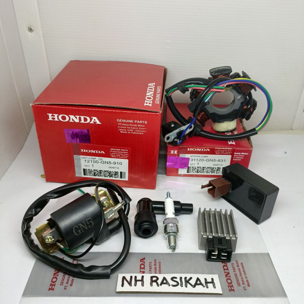 CDI PAKET 6ITEM GN5 HONDA GRAND SUPRA X LAMA LEGENDA REVO 100CC  SUPRA FIT HIGH QUALITY