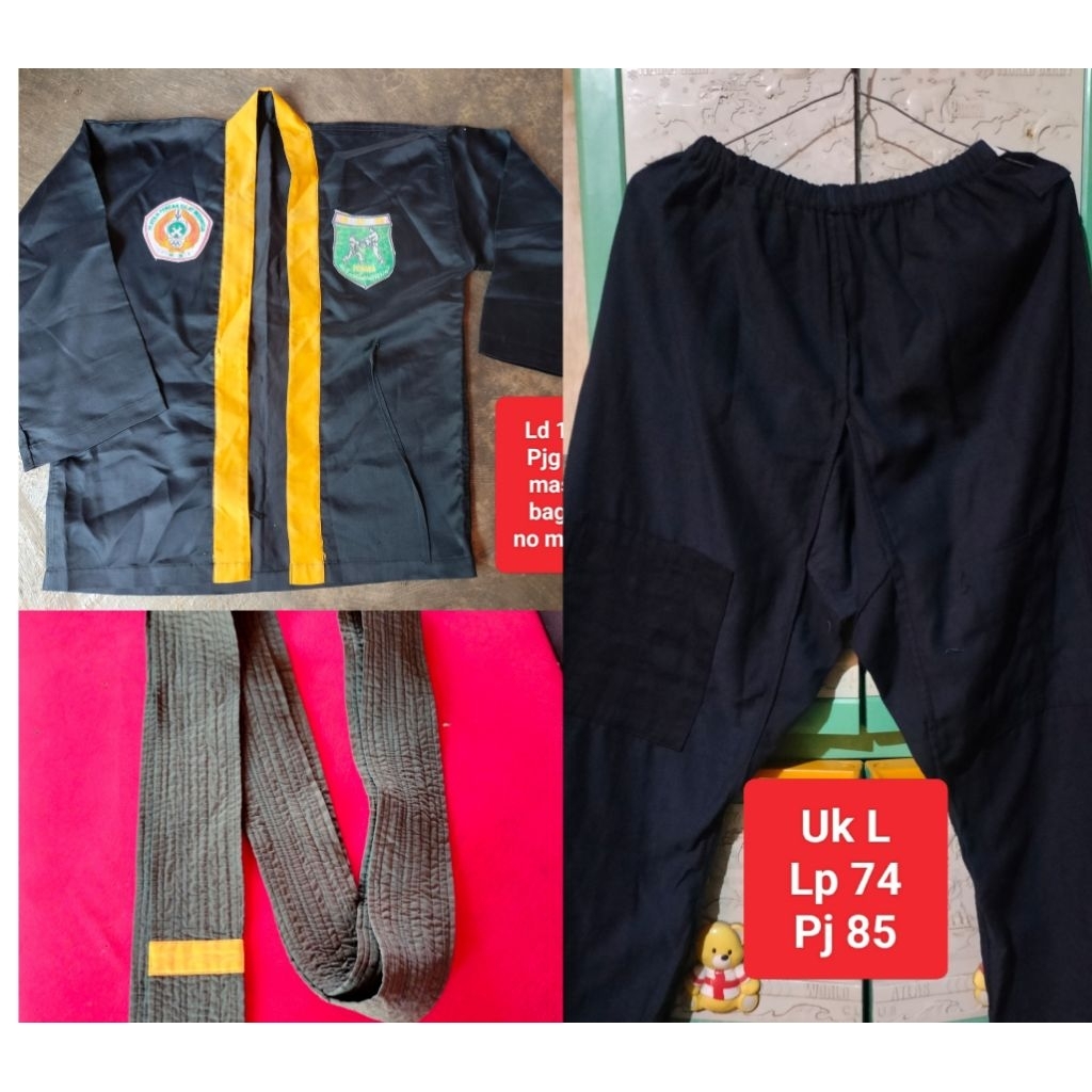 Seragam Pencak Silat Remaja Baju+Celana+Sabuk  Preloved