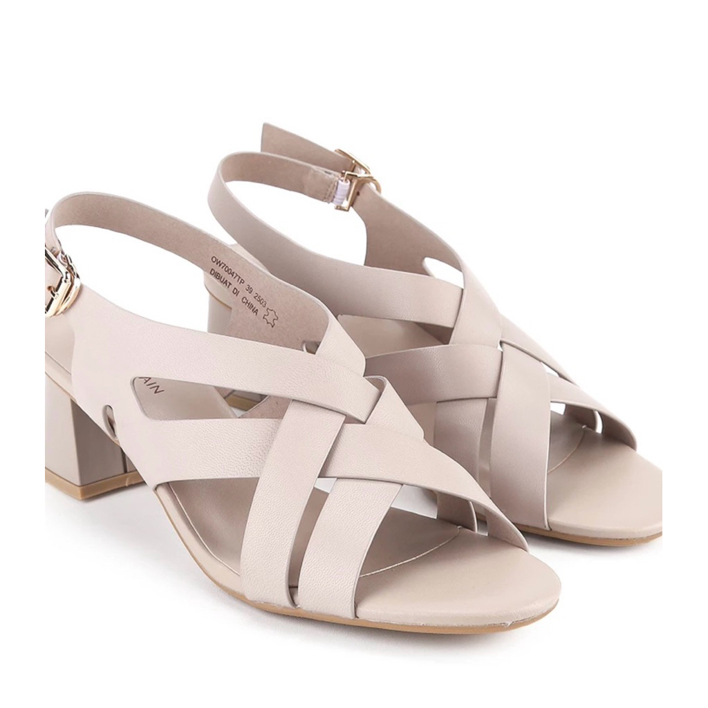Sandal Heels Wanita Obermain Original - Leather - Pocla