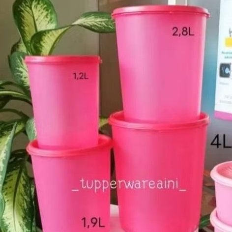 toples tupperware DECO CANISTER SET ISI 4PCS PAKET LEBARAN SALE