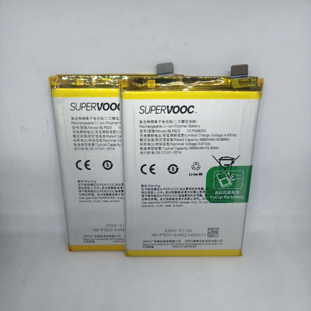 Batrai Batre Oppo A57 4G 2022 BLP923 ORIGINAL 100% NEW
