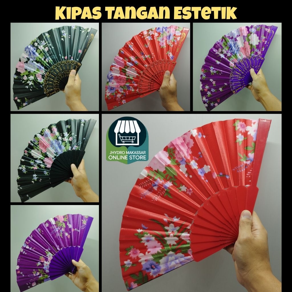 Kipas Tangan Estetik Pesta Jepang Anti Panas Random Warna