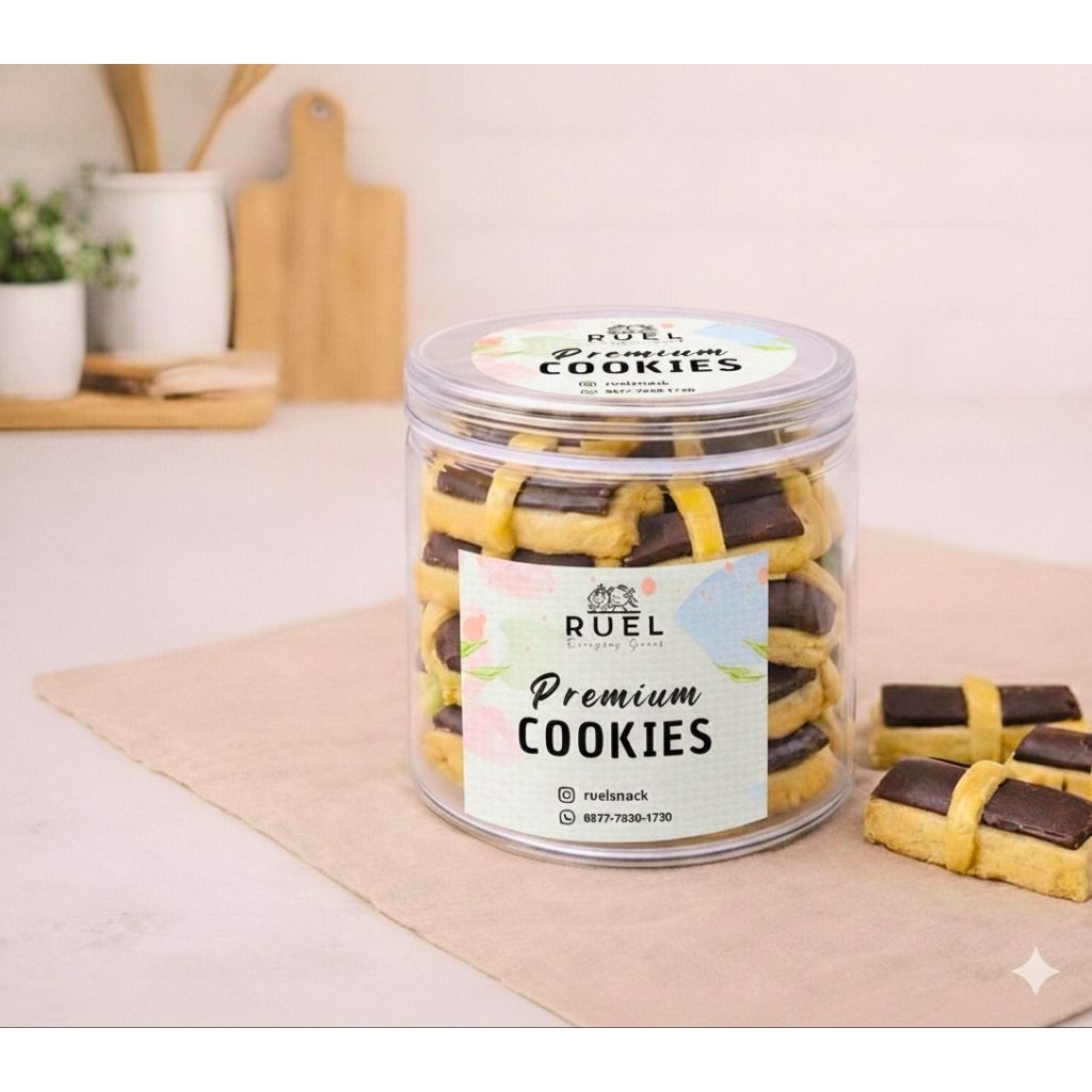 ​[PREMIUM] Choco Stick Cookies - Kue Kering Coklat Batang - Jar 600ml