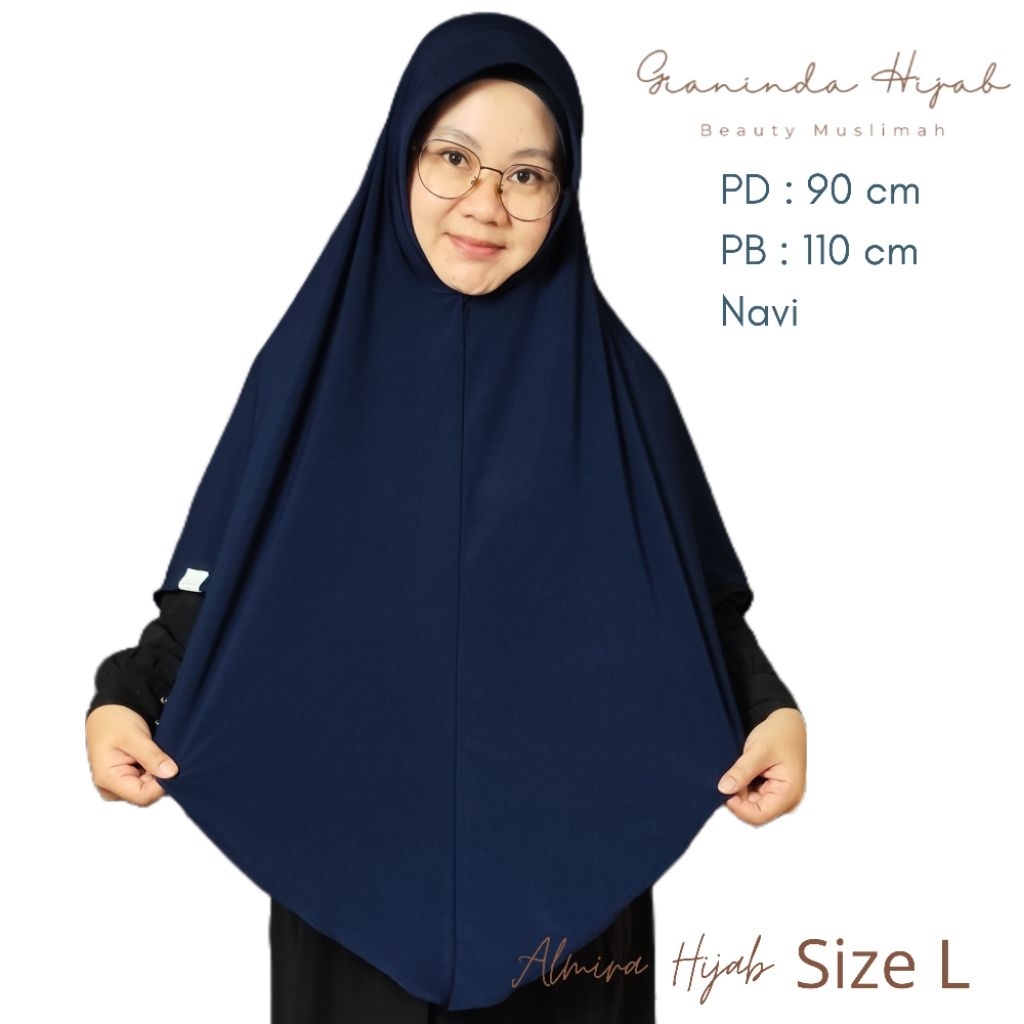 Hijab Jumbo Hijab Pinguin Daily Khimar Size L Bahan Jersey Korea