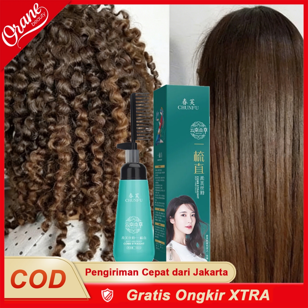 Oranebeauty 180ml pelurus rambut tanpa catok pinkypinky permanen tanpa catok krim obat pelurus rambu