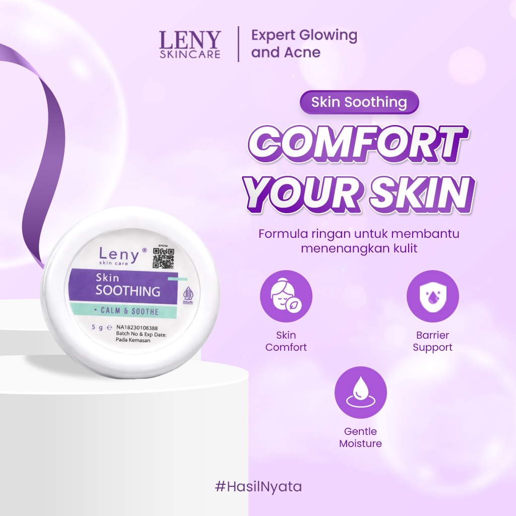 LENY SKINCARE Skin Soothing 5 gr Krim Penenang Wajah Iritasi & Kemerahan