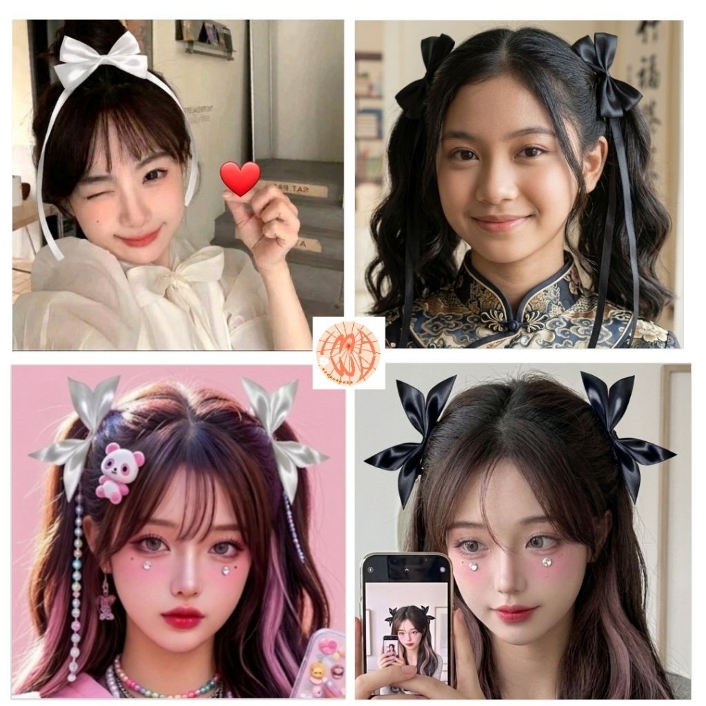 Jepit Rambut Fashion dewasa/anak (2pcs) style japan korean harajuku/ cosplay anime maid lolita gothi