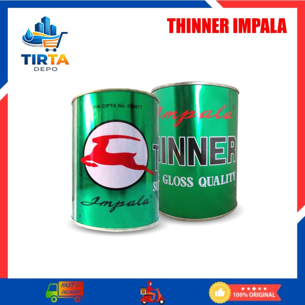 Thinner Impala 1 Liter Pengencer Cat Minyak Kayu Besi Thinner Cat