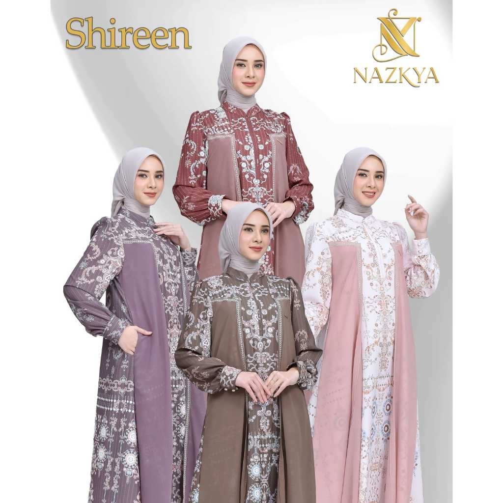 SHIREEN DRESS BY NAZKYA, (NEW) NAZKYA ONE SET ZIVANA, one set ZIVANA