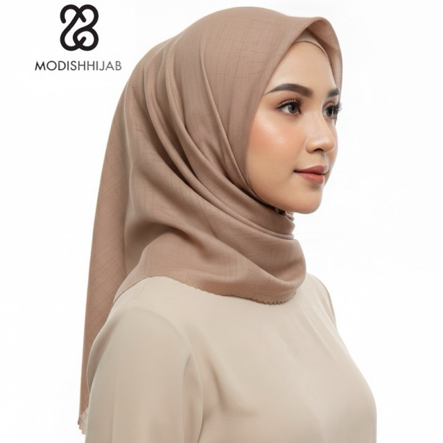 Hijab segi empat voal premium texture nazma candani laser cut 115x115