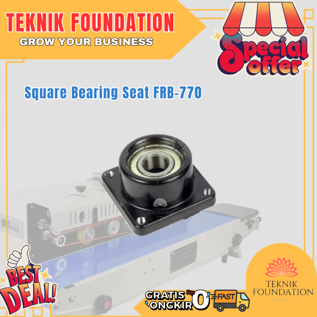 Square Bearing Seat Sparepart Continuous Band sealer FRB 770