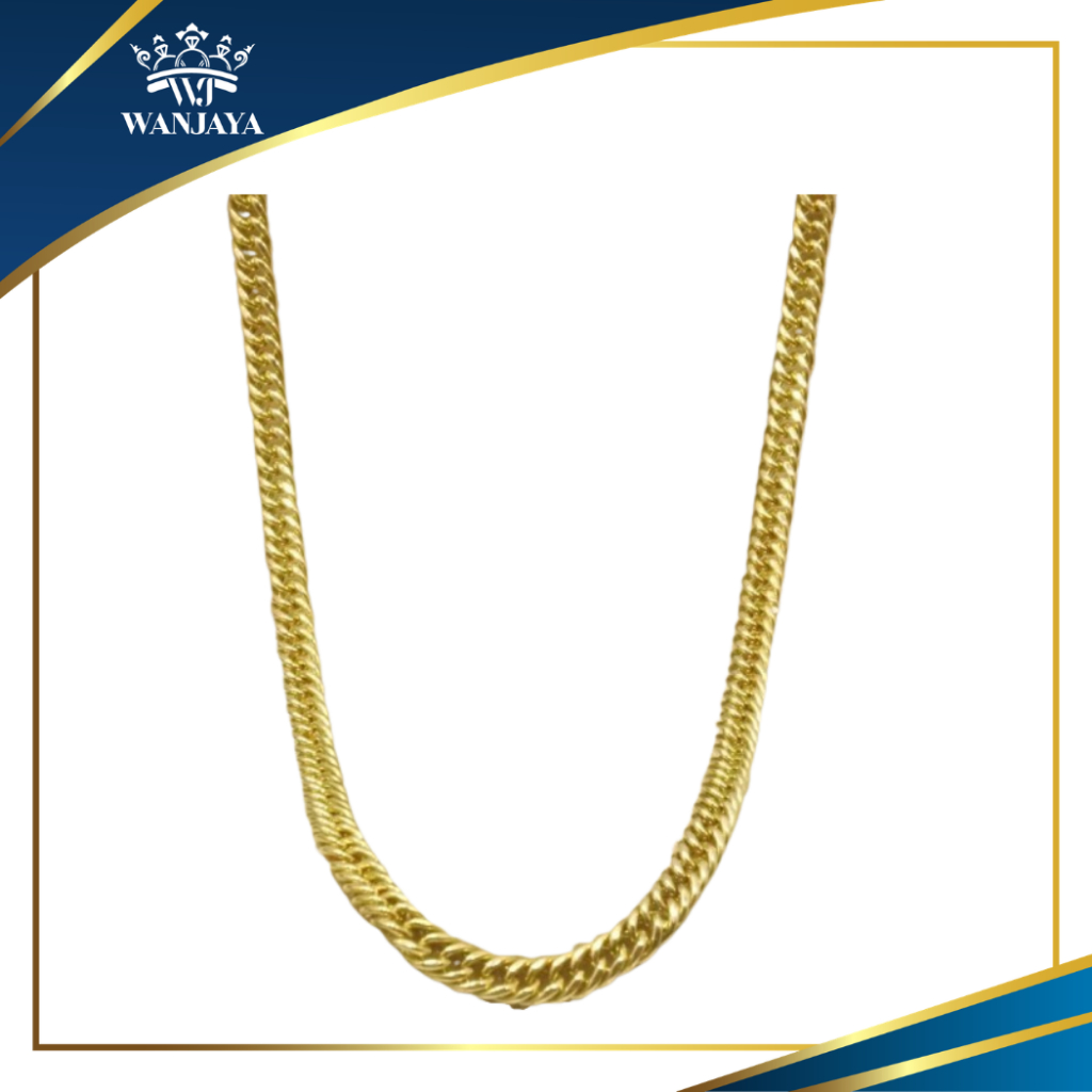 Kalung Sisik Naga Kadar 75% emas 17K