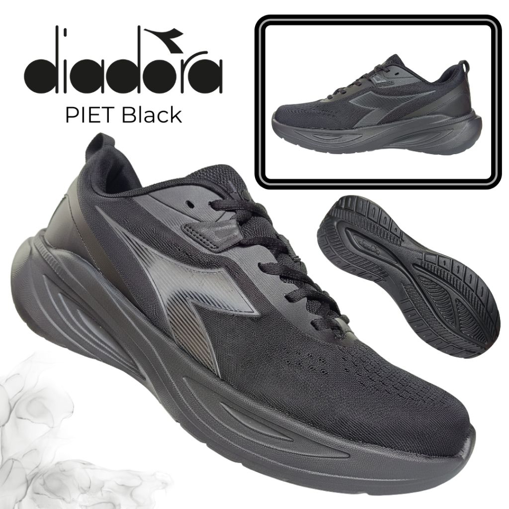 Sepatu DIADORA PIET Black || Original by Diadora || Sepatu Sekolah Sneakers Diadora
