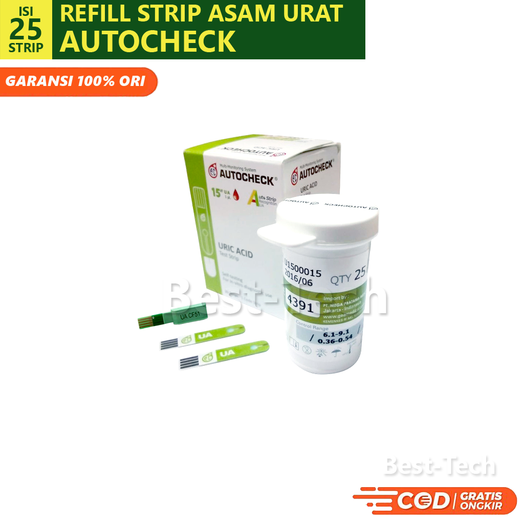 Autocheck Blood Uric Acid Test Strip Orinial by Autocheck