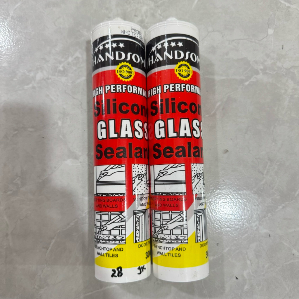Lem Silicone Handsome Hitam Putih Bening / Lem Sealant Silicone Serbaguna