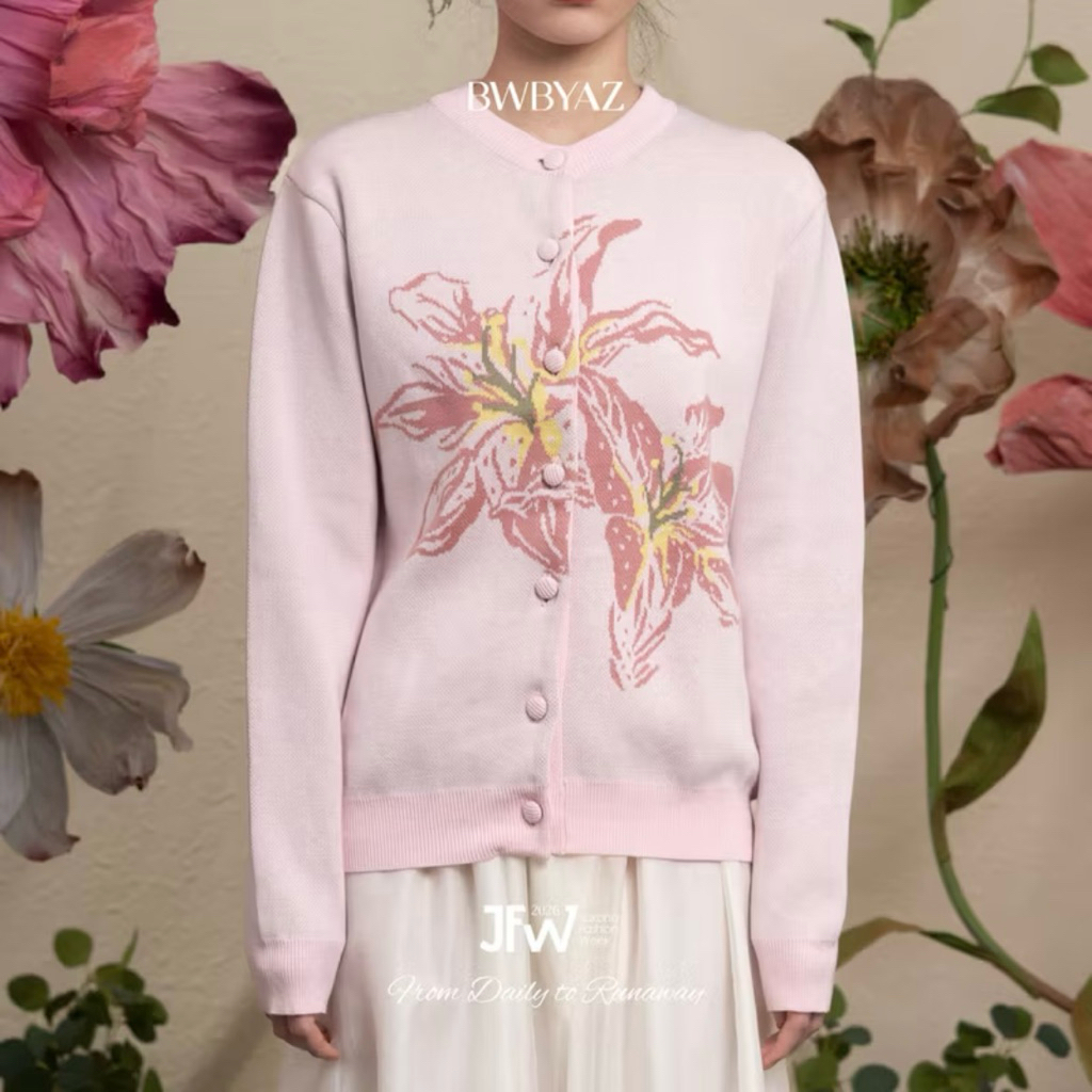 BWBYAZ Loraine blooming cardigan