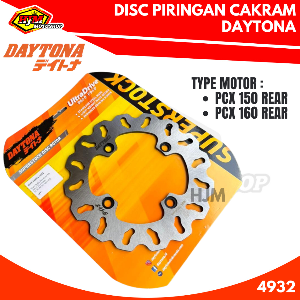 Disc Piringan Cakram Daytona Belakang PCX 150 PCX 160 Disc Rotor Wave Daytona ORIGINAL