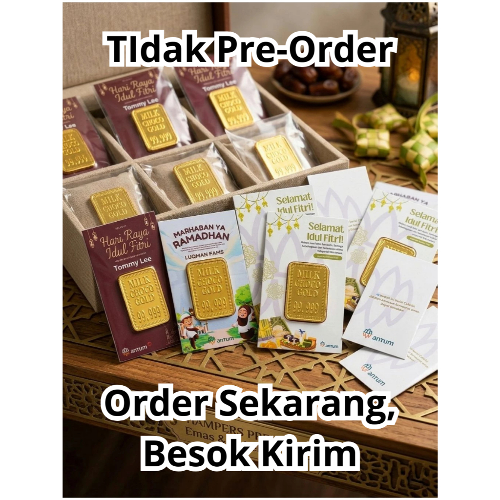 Hadiah/Souvenir Perusahaan/Toko/Coklat Emas Batang Bebas Custom/Request Design