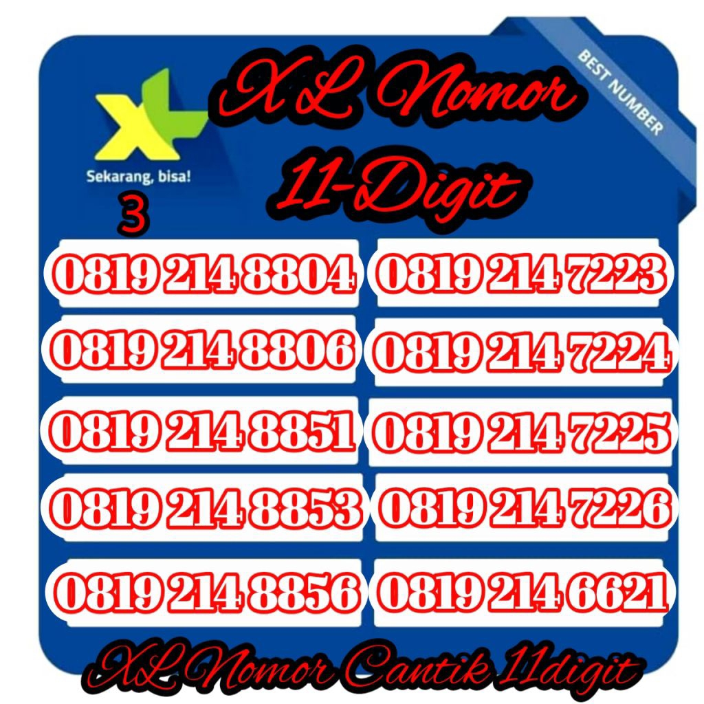 promo perdana XL nomor cantik 11angka(Cek Diskripsi)