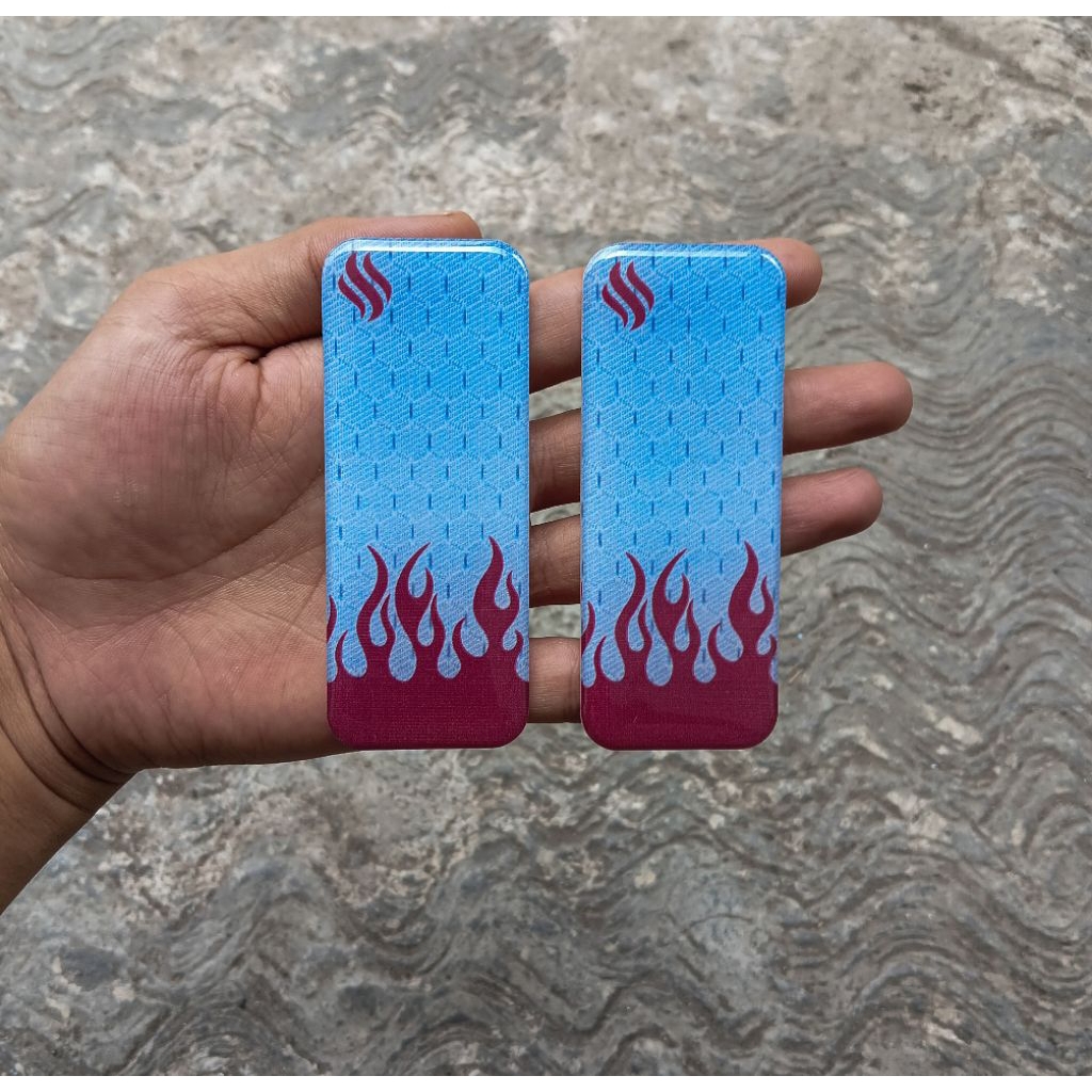 Tutup Body Batrai Panel T99 Acrylic Carbon Blue Red Glossy