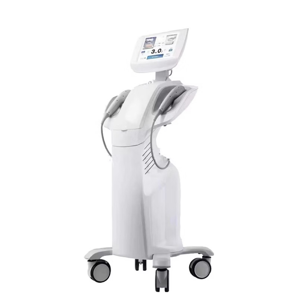 7D hifu wajah double chin alat korea Mengencangkan kulit kendur di leher alat klinik kecantikan alat