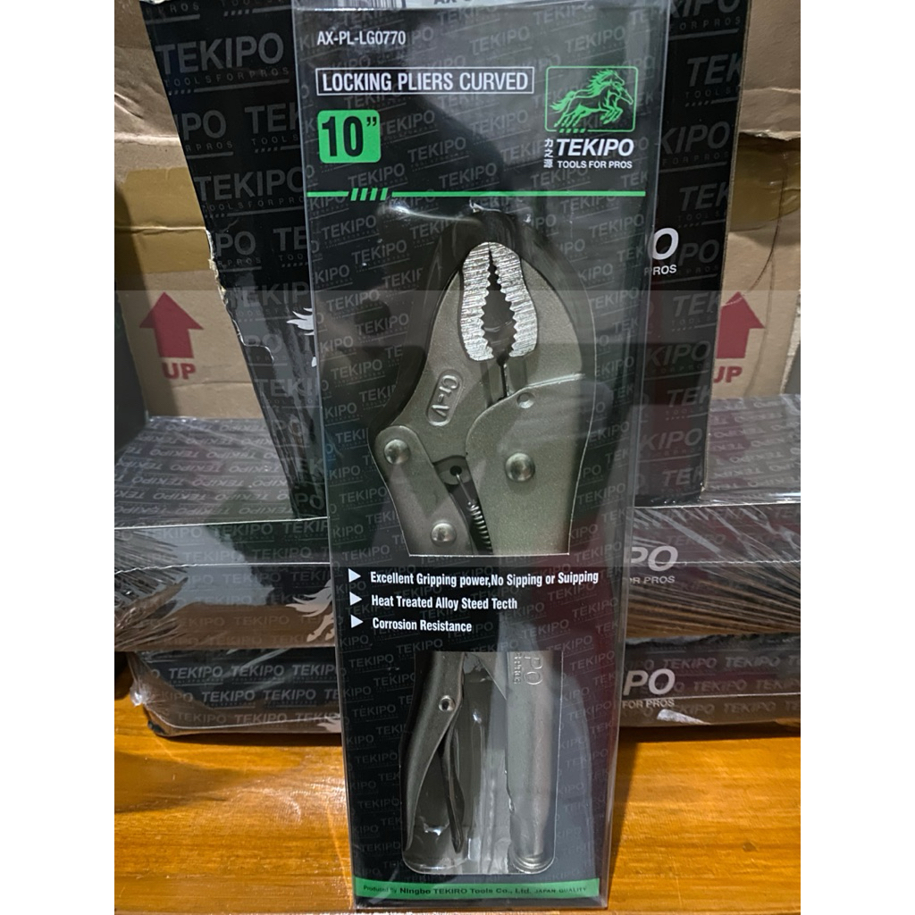 TEKIPO Tang Buaya Bengkok 10 Inch / Tang Jepit Bengkok / Tang Cepret