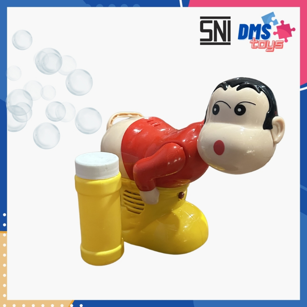 Mainan Balon Sabun Otomatis Bubble Gun Sinchan Funny Boy DMS.TOYS