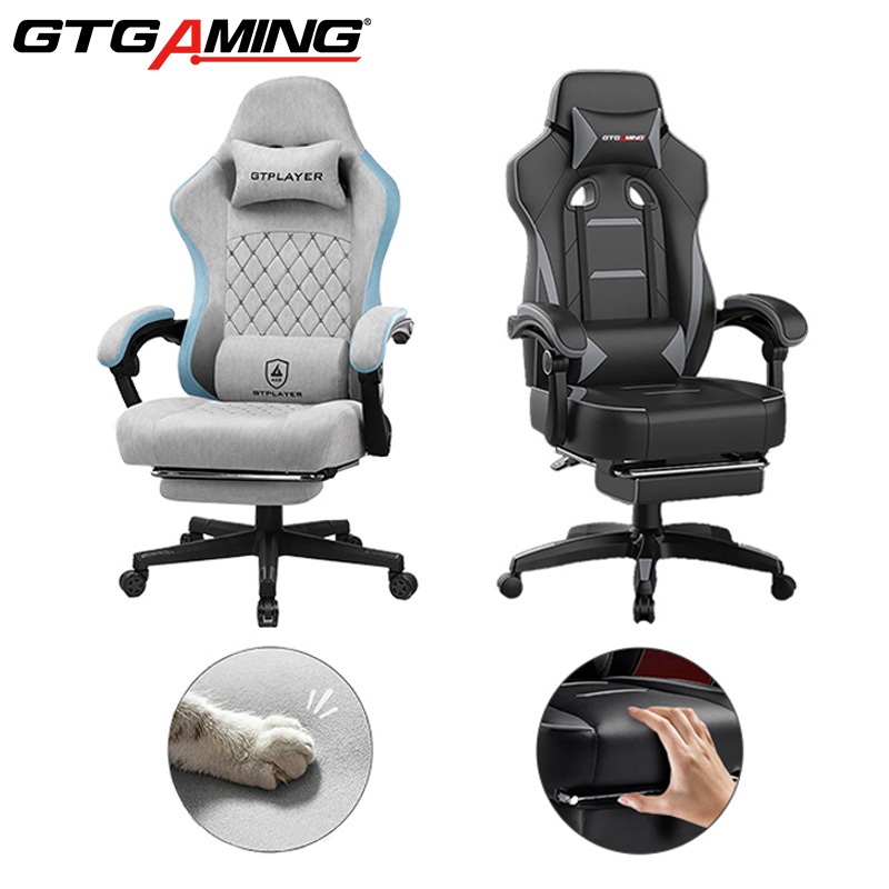 GTGAMING Kursi Gaming Kursi Komputer Gaming Chair Kursi Kantor PU/Anti Cakar Kucing