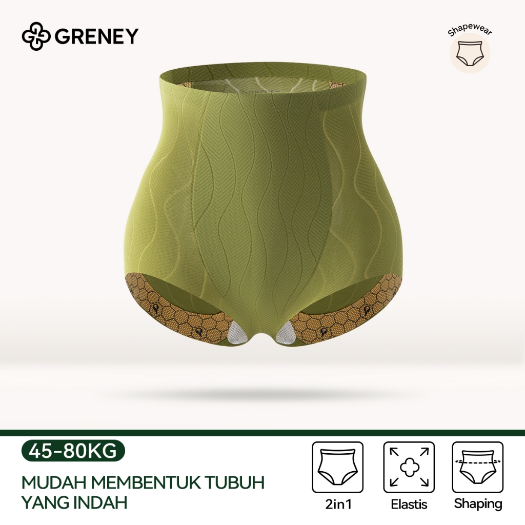 Greney-CD Pinggang Tinggi Hitam Emas Membentuk Mengontrol Perut Mengangkat Pinggul 89949