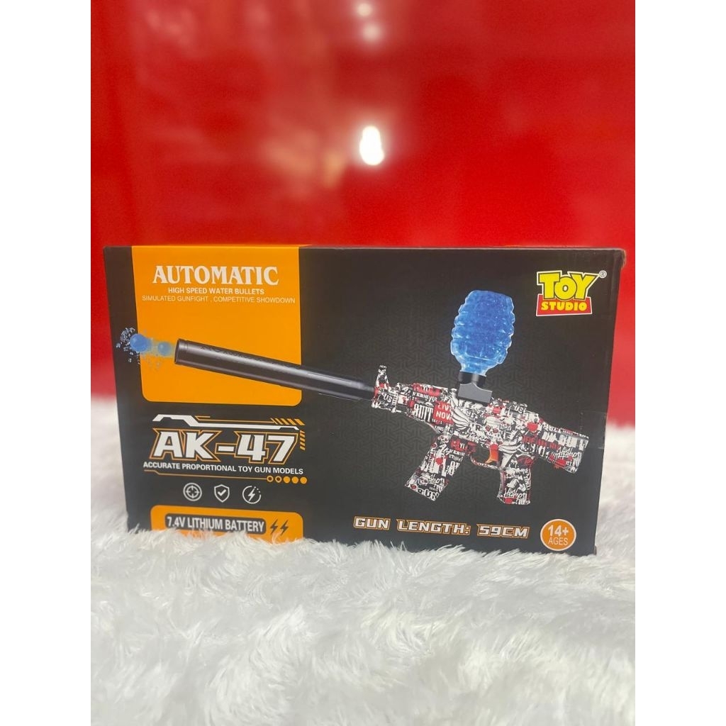 Mainan Senjata AK-47 dengan peluru gel