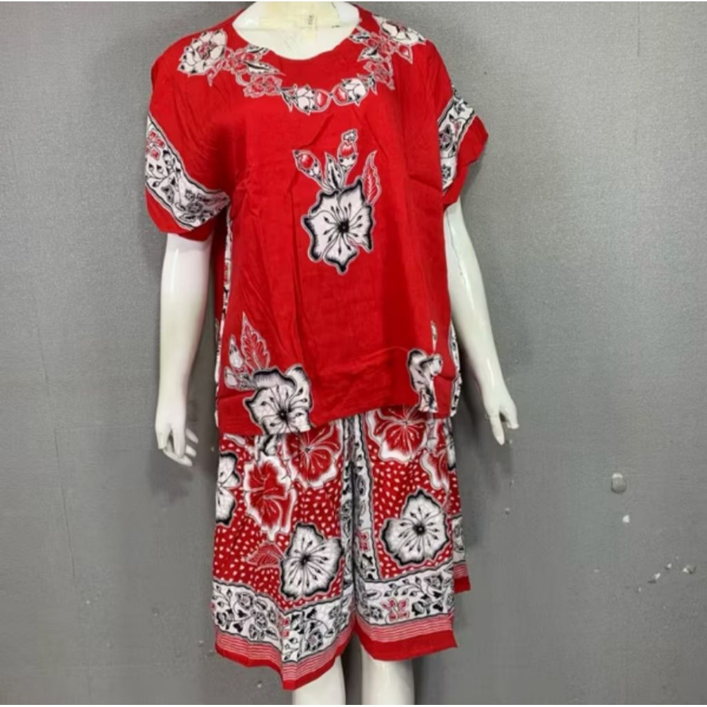 batik gajah putih setelan kulot