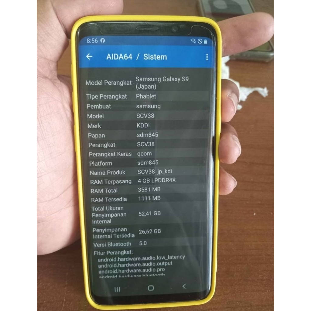 Samsung S9 versi Snapdragon