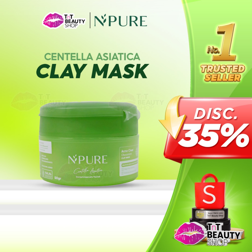 Npure Centella Asiatica Acne Clear Chocomint Clay Mask 50gr | TnT Beauty Shop