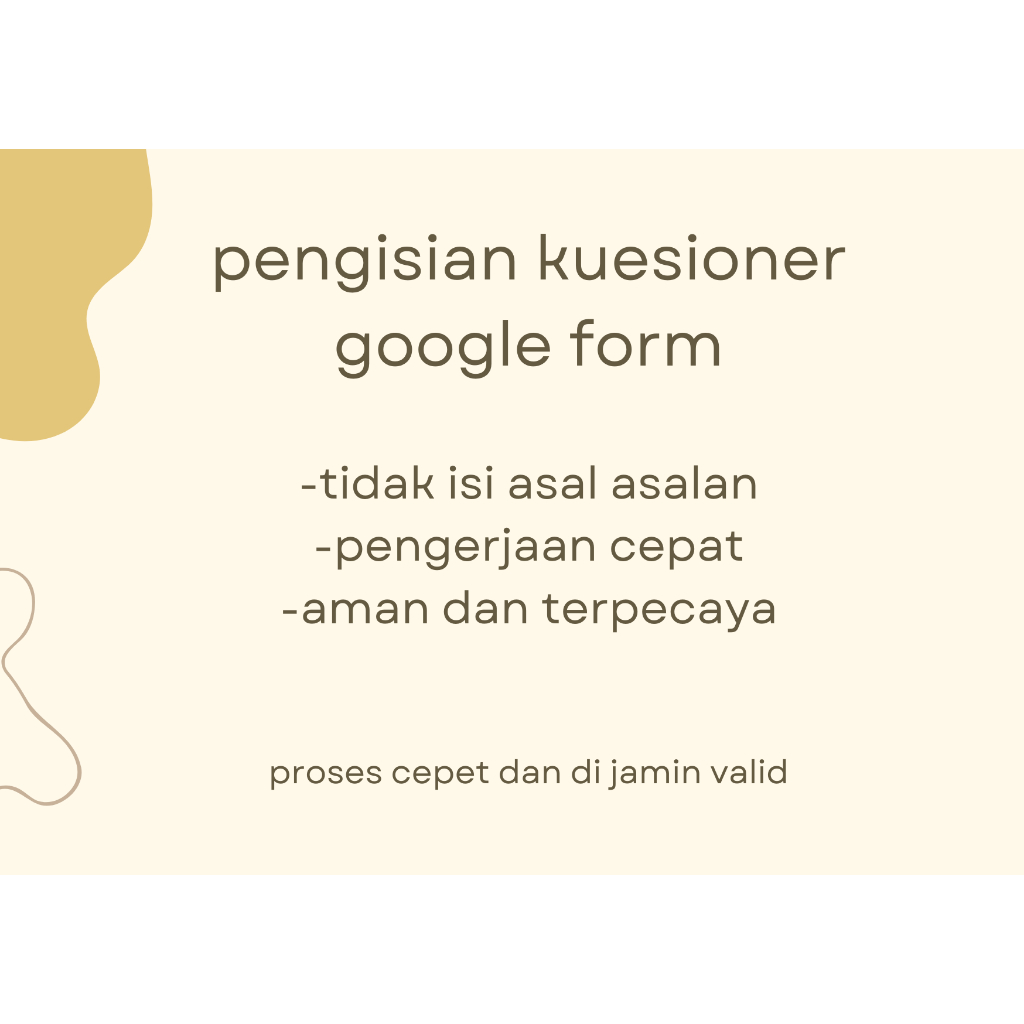 Jasa Isi Kuesioner Express