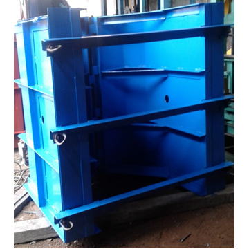 Cetakan Uditch Beton - Cetakan U-ditch Beton 120 x 120 x Panjang 120 cm (Material Plat Eser 3 mm)