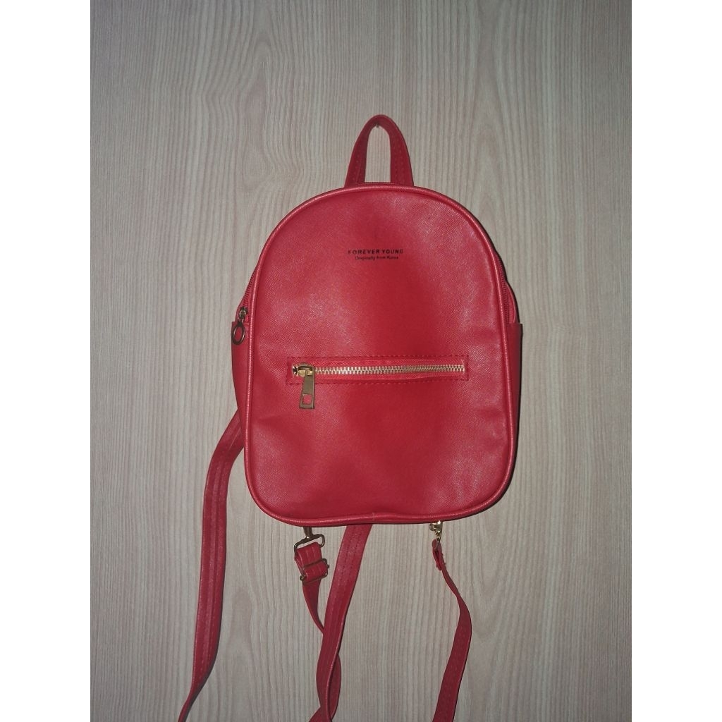 preloved tas ransel bag pack mini (defect)
