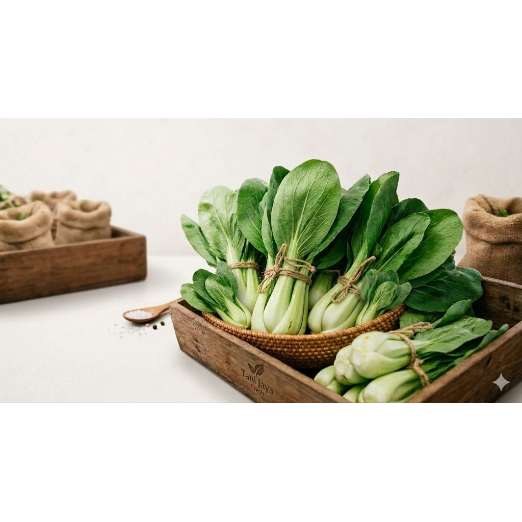 Sayur Organik Surabaya - Sawi Pakcoy 200 Gram