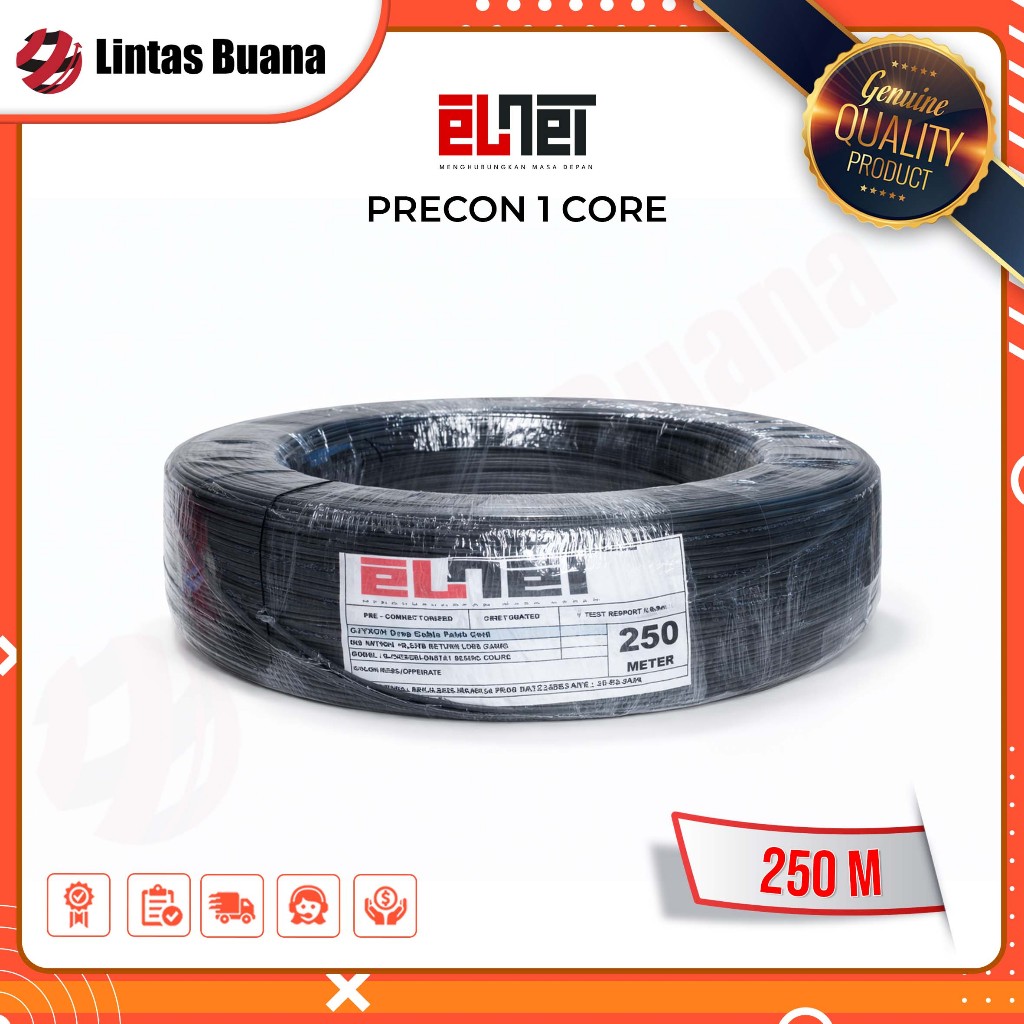Elnet Kabel Drop Core Fiber Optik / Kabel Precon FO 250 Meter