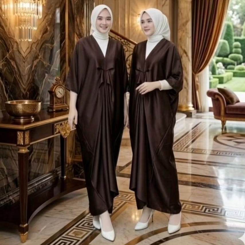 COD Kaftan lace / Kaftan silk / Kaftan satin / Kaftan raya / Kaftan viscose / Wedding Dress / Raya O