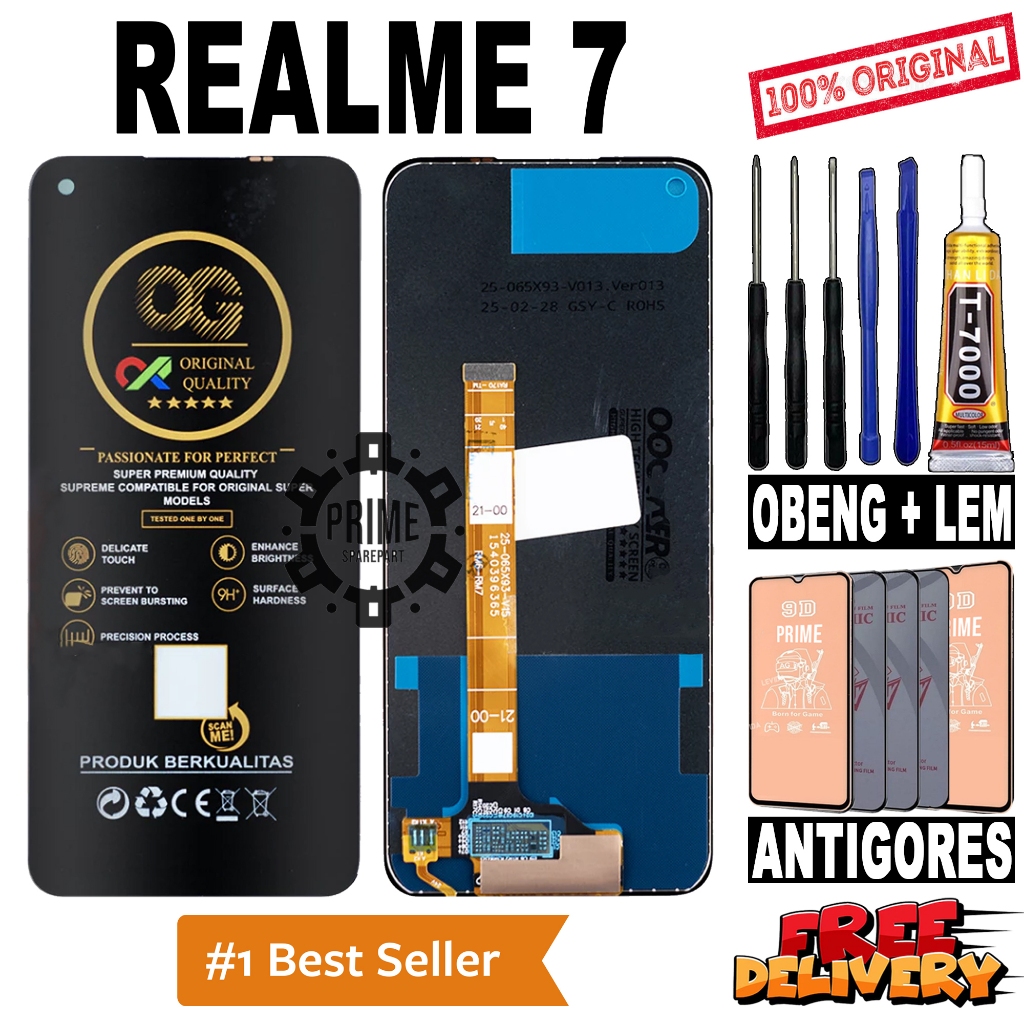 LCD TOUCHSCREEN REALME 7 ORIGINAL OEM LCD REALME 7 FULLSET