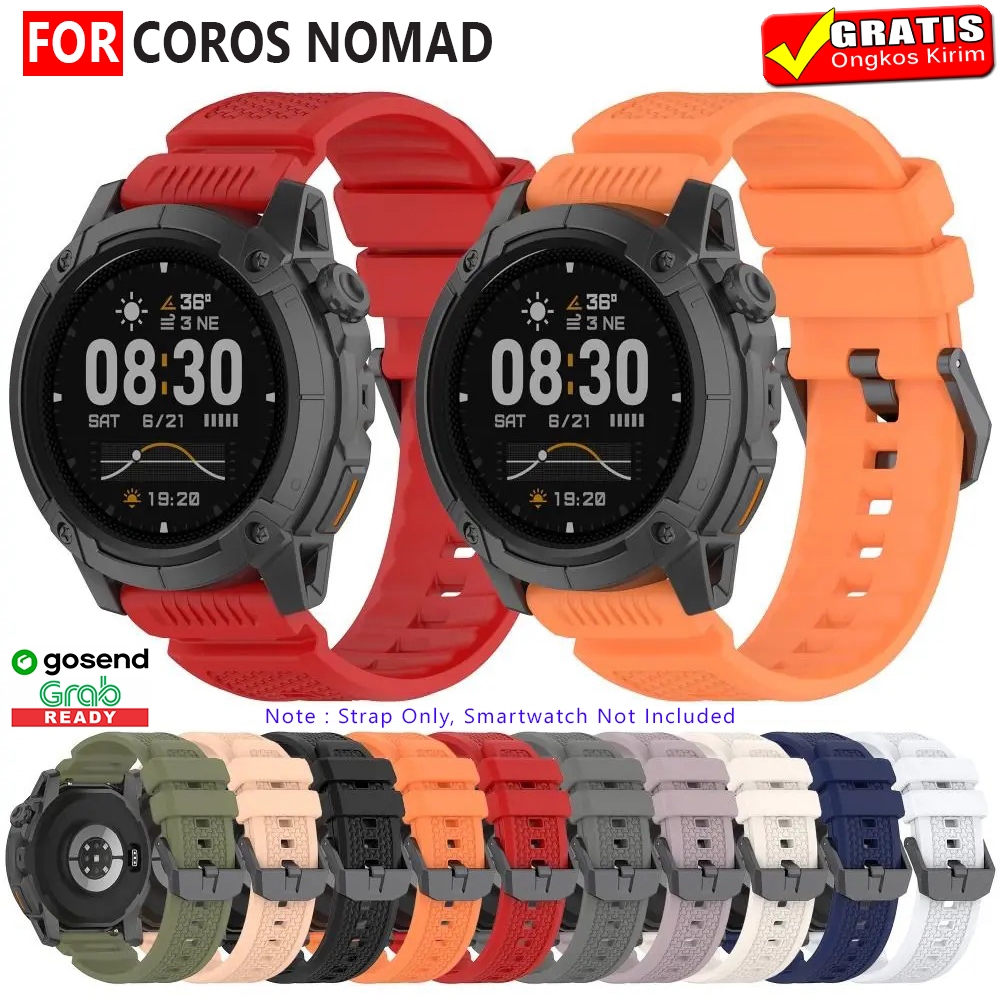 STRAP TALI JAM FOR COROS NOMAD - MODEL FALCON SPORT RUBBER SILICONE 24MM