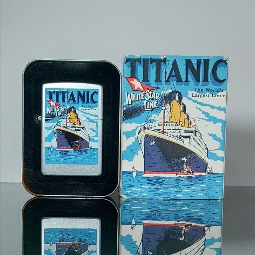 ZIPPO 205TI 804 TITANIC WORLD'S LARGEST LINER OFFICIAL LICENSED PRODUCT TAHUN XVI / 2000