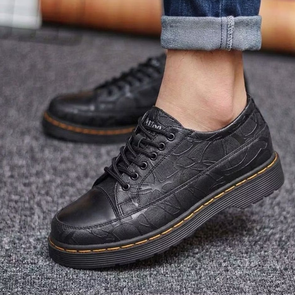 Sepatu Formal Oxford Docmart Pria Original Black Master Pantofel Low Boots Kerja