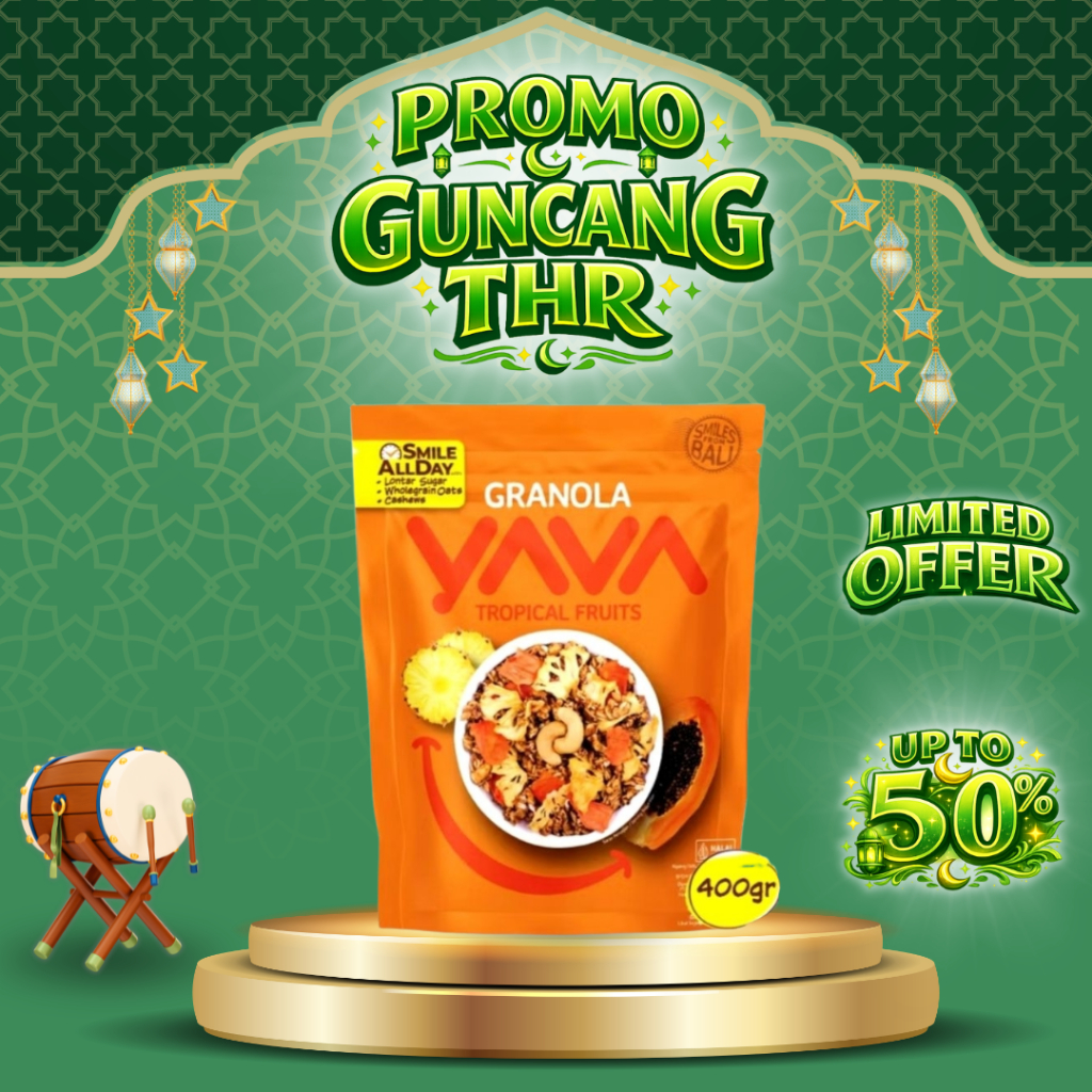 YAVA Granola Bites 400gr East Bali Cashews Healthy Snack Granola Vegan Friendly