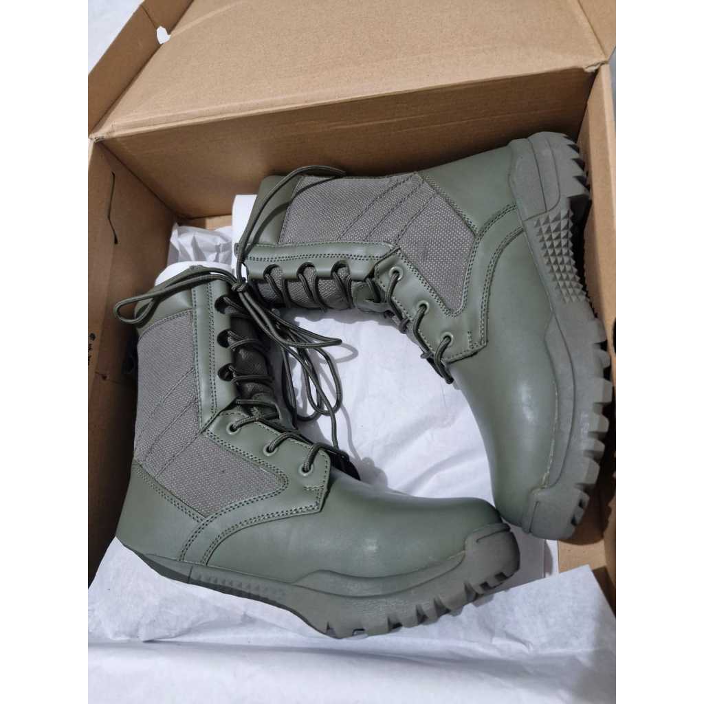SEPATU PDL JATAH HIJAU  POLRI GREEN ARMY / SEPATU PDL HIJAU BRIMOB