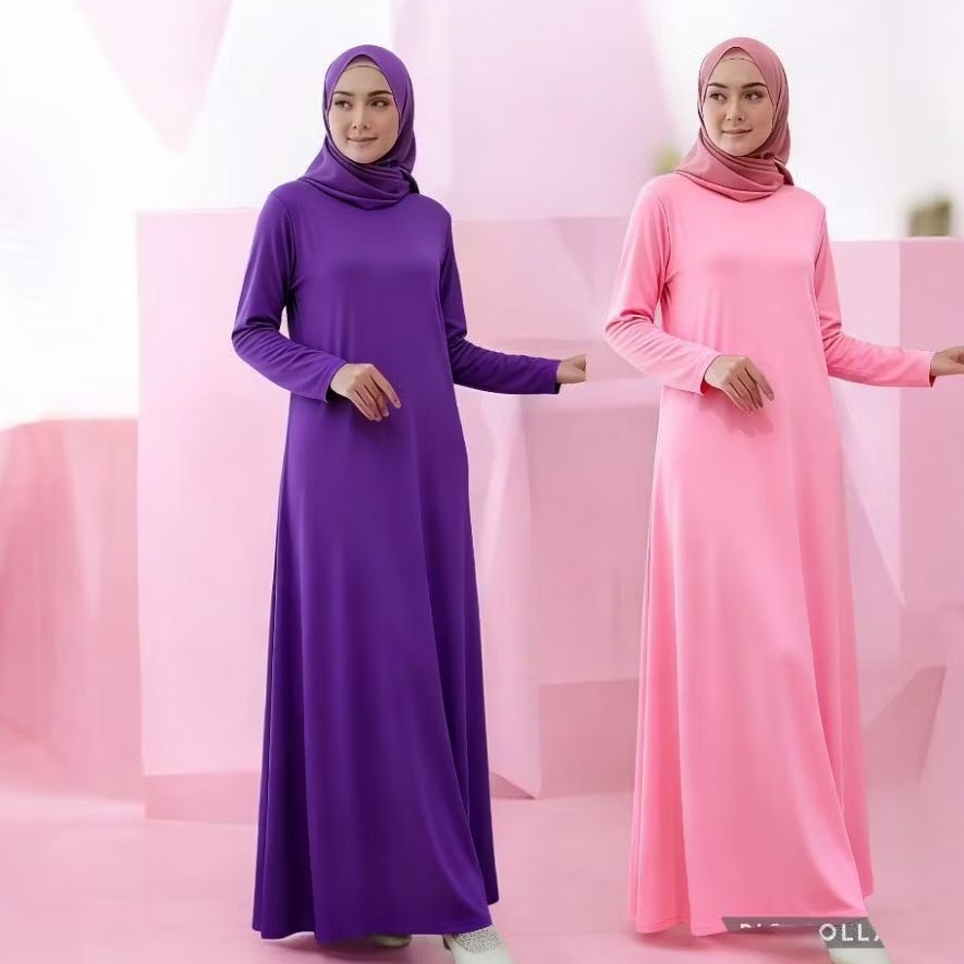 INNER DRESS MANSET TEBAL LENGAN PANJANG/BAJU INNER GAMIS MANSET TANGAN PANJANG