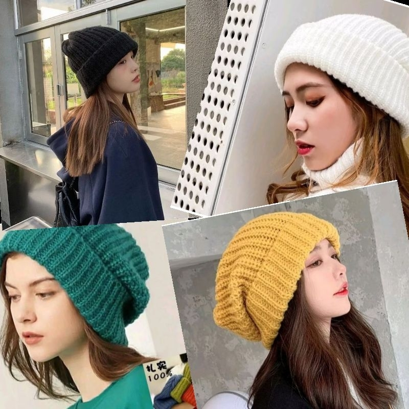 Topi Rajut Fuji Beanie Hat Kupluk Pria Wanita Dewasa Premium Hangat